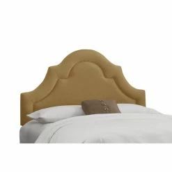 Best Pirce 😀 Skyline Furniture Upholstered Headboards Arch Border Velvet Upholstered Headboard 👍 -Deals Headboards Store detail7SKY846