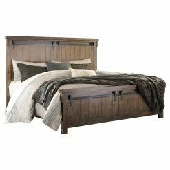 Outlet ⭐ Wood & Metal Headboards Signature Design By Ashley Lakeleigh Wood Slat Headboard 🧨 -Deals Headboards Store detailASHY3078