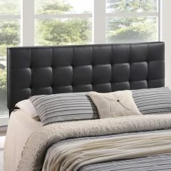Flash Sale 👍 Faux Leather Headboards Modway Lily Upholstered Tufted Headboard ✔️ -Deals Headboards Store detailEEI730