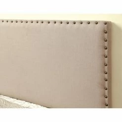 New 😍 Upholstered Headboards Furniture Of America Barber Nailhead Trim Headboard 🎁 -Deals Headboards Store detailENLB1287