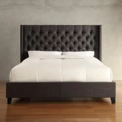 New ⭐ Upholstered Headboards HumbleNest Homestead Tufted Wingback Upholstered Headboard 🥰 -Deals Headboards Store detailHME2888