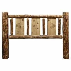Cheap 🛒 Wood Headboards Montana Woodworks Glacier Country Collection Headboard With Laser Engraved Design 👏 -Deals Headboards Store detailMONT373