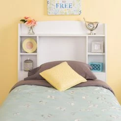 Best Sale 🌟 Wood Headboards Prepac Astrid Twin Bookcase Headboard 😍 -Deals Headboards Store detailPRM380