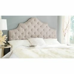 Discount ✨ Upholstered Headboards Safavieh Arebelle Upholstered Headboard ⭐ -Deals Headboards Store detailSAV3739