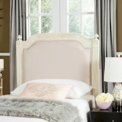 Wholesale 👏 Upholstered Headboards Safavieh Rustic Upholstered Headboard 👍 -Deals Headboards Store detailSAV5299
