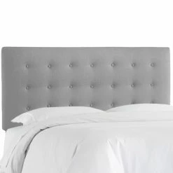 Promo ✨ Skyline Furniture Upholstered Headboards Skyline Button Tufted Linen Upholstered Headboard 🌟 -Deals Headboards Store detailSKY1482