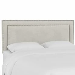 New 🧨 All Other Brands Upholstered Headboards Upholstered Headboard With Nailhead Border ❤️ -Deals Headboards Store detailSKY2357