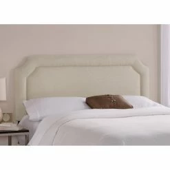 Discount 🧨 Skyline Furniture Upholstered Headboards Notched Upholstered Headboard 🥰 -Deals Headboards Store detailSKY862