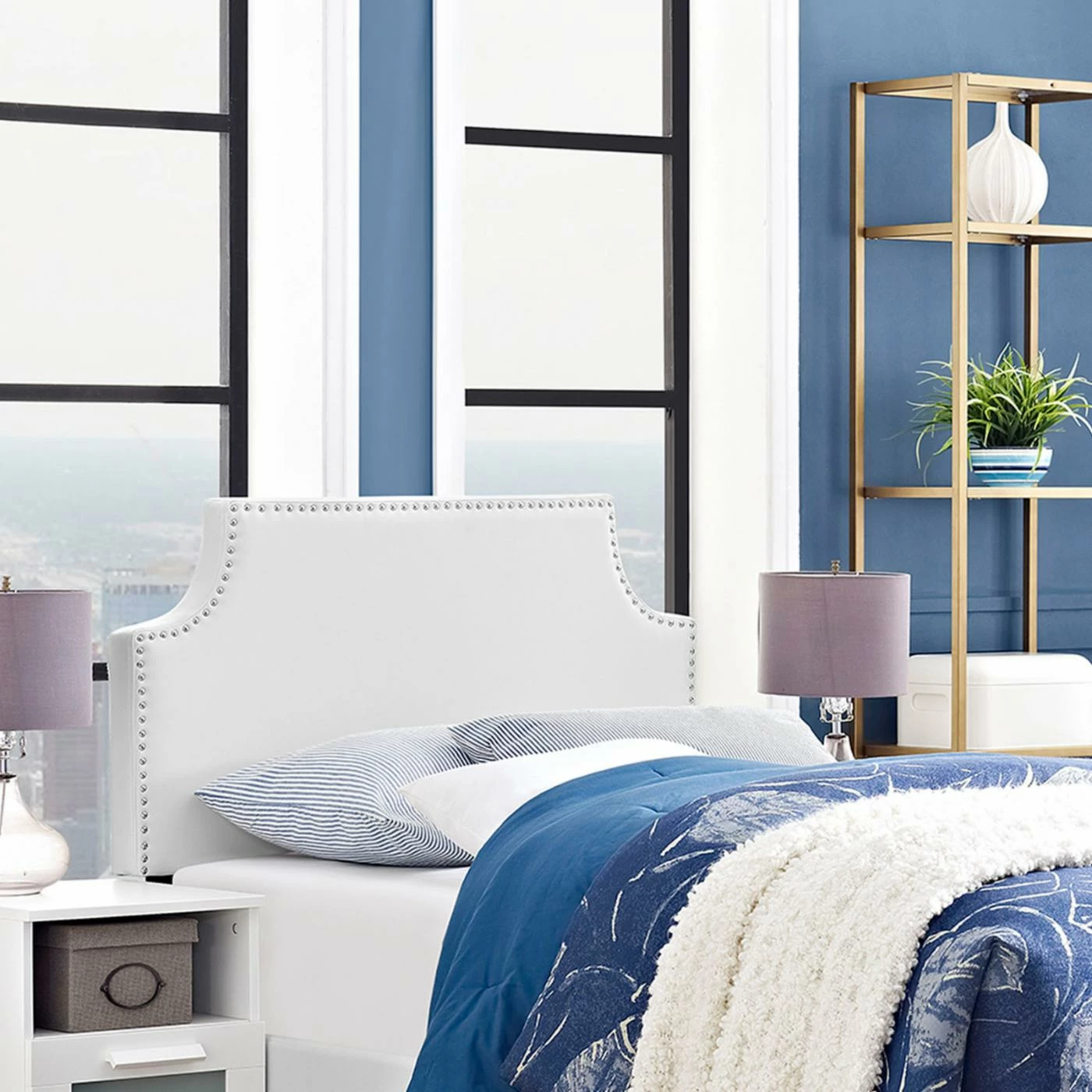 Cheap ❤️ Faux Leather Headboards Modway Laura Faux Leather Upholstered Headboard 🤩 4 Cheap ❤️ Faux Leather Headboards Modway Laura Faux Leather Upholstered Headboard 🤩 - Image 2