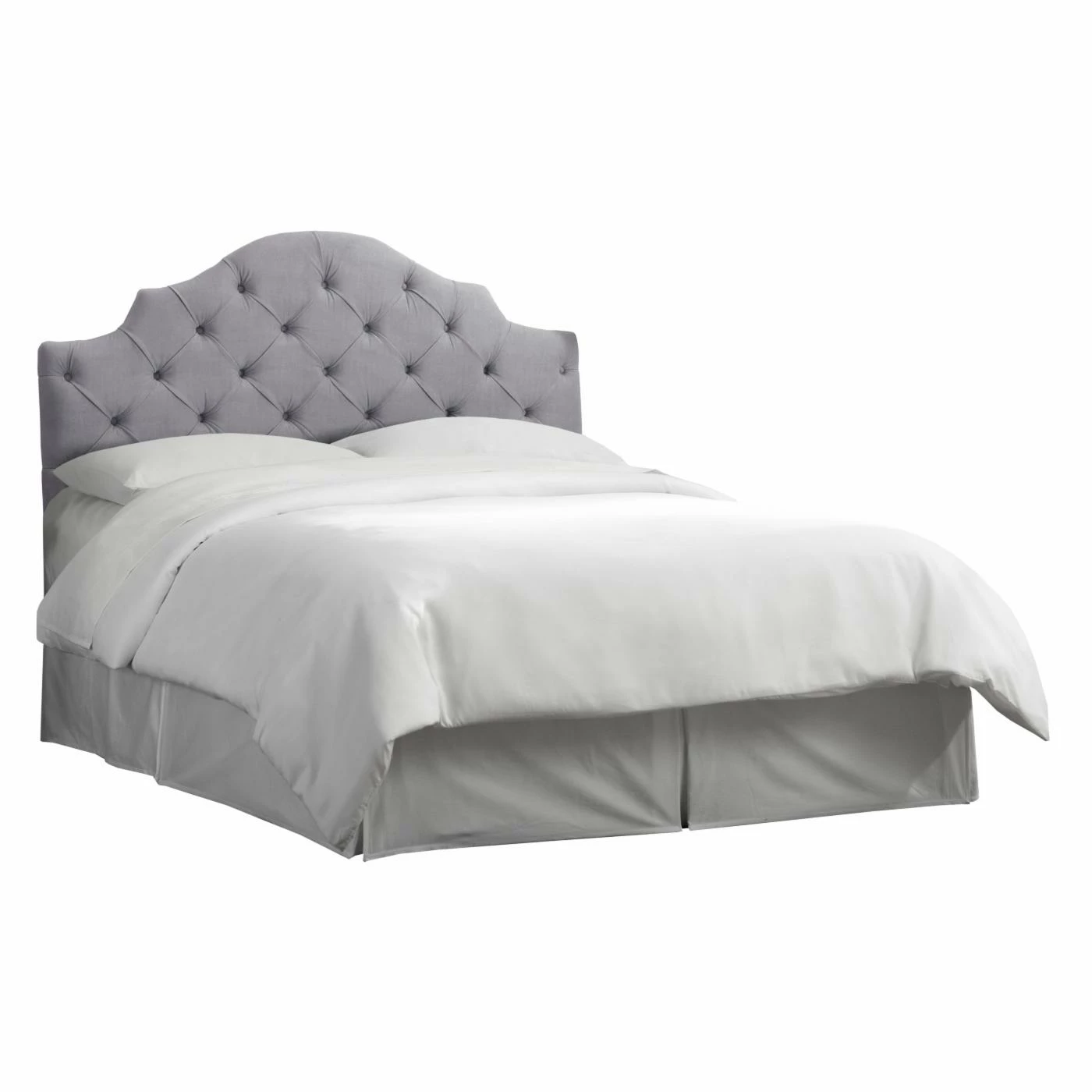 Buy π Skyline Furniture Upholstered Headboards Tufted Notched Velvet Upholstered Headboard π 4 Buy π Skyline Furniture Upholstered Headboards Tufted Notched Velvet Upholstered Headboard π - Image 2
