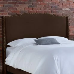 Flash Sale ⭐ Skyline Furniture Upholstered Headboards Nail Button Arched Wingback Linen Upholstered Headboard ⌛ -Deals Headboards Store inuseSKY800