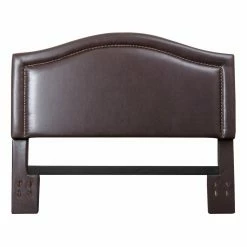 Buy ✨ Leather Headboards Abbyson Paxton Nail Head Brown Leather Headboard 🎁