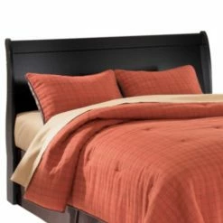 Deals 👏 Wood Headboards Signature Design By Ashley Huey Vineyard Wooden Sleigh Headboard ⭐