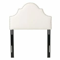 Outlet 🧨 Upholstered Headboards HN Home Abilene Transitional Nail Head Upholstered Headboard ✔️