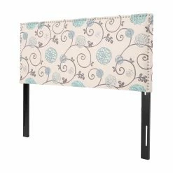 Cheapest ✨ Best Selling Home Upholstered Headboards Hilton Floral Upholstered Headboard With Nailhead Trim ❤️