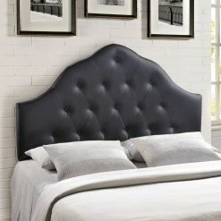 Wholesale 🛒 Faux Leather Headboards Modway Sovereign Upholstered Arched Headboard 🎉