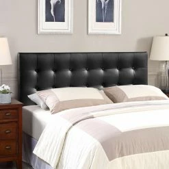 Deals 🧨 Faux Leather Headboards Modway Emily Upholstered Tufted Headboard 🎉