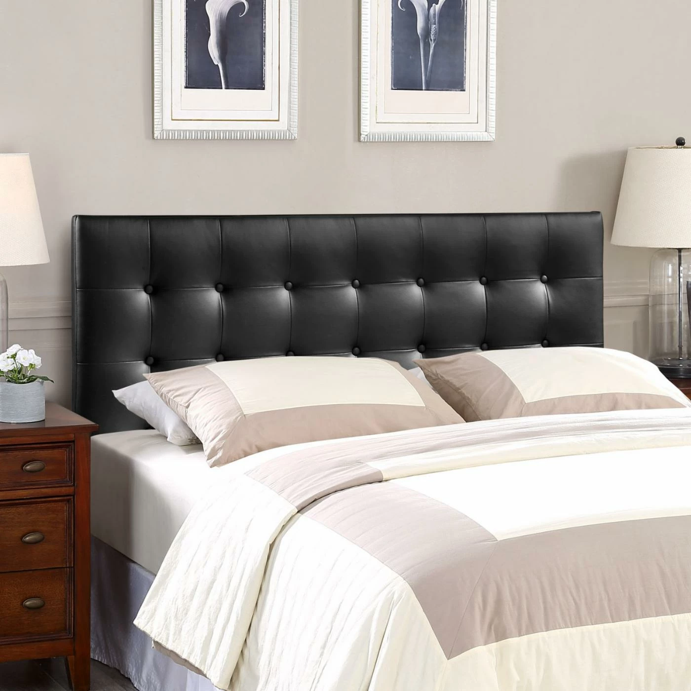 Deals ๐งจ Faux Leather Headboards Modway Emily Upholstered Tufted Headboard ๐ 3 Deals ๐งจ Faux Leather Headboards Modway Emily Upholstered Tufted Headboard ๐