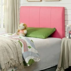 Outlet 🌟 Leather Headboards Furniture Of America Raleigh Rays Leatherette Headboard 🎁