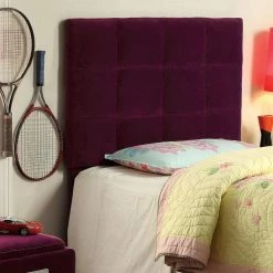 Wholesale 🛒 Upholstered Headboards Furniture Of America Amethyst Velvet Upholstered Headboard 💯