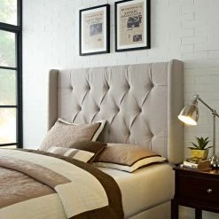 Hot Sale 🎉 SLF Upholstered Headboards Tufted Wingback Panel Headboard 😍