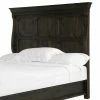 Outlet 🥰 Wood Headboards Magnussen Bellamy Traditional Peppercorn Panel Headboard 🤩 -Deals Headboards Store masterMHF3319