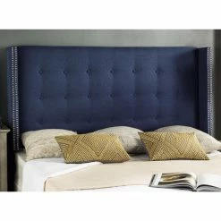 New ✔️ Upholstered Headboards Safavieh Keegan Wingback Upholstered Headboard 🧨