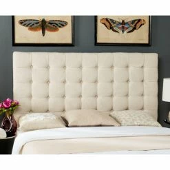 Best Sale ⌛ Upholstered Headboards Safavieh Lamar Upholstered Headboard 🎉