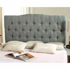 Buy 💯 Upholstered Headboards Safavieh Axel Upholstered Tufted Headboard 🥰