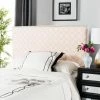 Discount 👏 Upholstered Headboards Safavieh Sydney Upholstered Queen Headboard With Silver Nailhead Trim 🔔