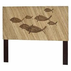 Cheap π₯° Wicker Headboards Sea Winds Island Breeze School Of Fish Weave Headboard π