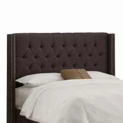 Coupon 🎁 Skyline Furniture Upholstered Headboards Diamond Tufted Wingback Linen Upholstered Headboard 👍