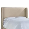 Wholesale 😉 Skyline Furniture Upholstered Headboards Wingback Upholstered Headboard 🔔 -Deals Headboards Store masterSKY1090