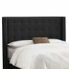 Cheap 🔥 Skyline Furniture Upholstered Headboards Nail Button Tufted Wingback Velvet Upholstered Headboard 🔥