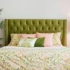 Cheapest ⭐ Skyline Furniture Upholstered Headboards Skyline Tufted Nail Button Wingback Velvet Upholstered Headboard 👏