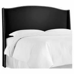 New π― Skyline Furniture Upholstered Headboards Skyline Playful Chinoiserie Nail Button Wingback Upholstered Headboard π