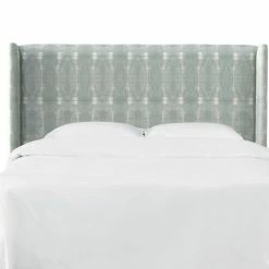Best reviews of 🤩 Upholstered Headboards Skyline Furniture Bali Mist Wingback Upholstered Headboard 😉