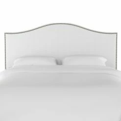 Best reviews of 🎁 Upholstered Headboards Skyline Furniture Twill Arched Nailhead Upholstered Headboard 👏