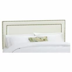 Best Sale 🌟 Skyline Furniture Upholstered Headboards Nail Button Border Upholstered Headboard 🥰