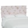 Top 10 💯 Upholstered Headboards Rachel Ashwell Crafted By Cloth & Company Slipcover Headboard With Ties - Twin - Bird Chinoiserie Pink 👏 -Deals Headboards Store masterSKY2430