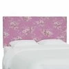 Best Pirce ❤️ Upholstered Headboards Rachel Ashwell Crafted By Cloth & Company French Seam Slipcover Headboard - Twin - Berry Bloom Hot Pink ⭐ -Deals Headboards Store masterSKY2444