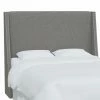 Outlet 🧨 Upholstered Headboards Skyline Furniture Wingback Headboard With Nailhead Trim 🤩