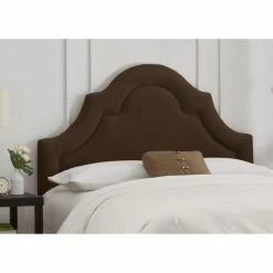 Best Pirce 😀 Skyline Furniture Upholstered Headboards Arch Border Velvet Upholstered Headboard 👍