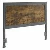 Cheapest 🔥 Wood & Metal Headboards HumbleNest Countryside Rustic Industrial Panel Headboard 👏 -Deals Headboards Store masterWAL617