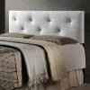Buy 🛒 Faux Leather Headboards Baxton Studio Dalini Rhinestone Tufted Upholstered Headboard ❤️