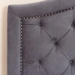 Outlet 👏 Upholstered Headboards Abbyson Sherwood Tufted Velvet Headboard 🔔 -Deals Headboards Store scaleABBY1570
