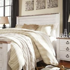 Best reviews of ⌛ Wood Headboards Signature Design By Ashley Willowton Slat Panel Headboard 🎁 -Deals Headboards Store scaleASHY2295