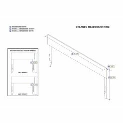 Buy 🌟 Wood Headboards Atlantic Furniture Orlando Panel Headboard ⌛ -Deals Headboards Store scaleATF938