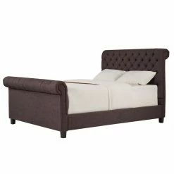 Buy 🌟 Upholstered Headboards Weston Home Ellesmere Tufted Upholstered Sleigh Bed ⌛ -Deals Headboards Store scaleHME2863