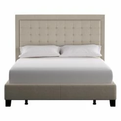 Buy 🥰 Upholstered Headboards Weston Home Leyton Upholstered Low Profile Bed 🎉 -Deals Headboards Store scaleHME2866